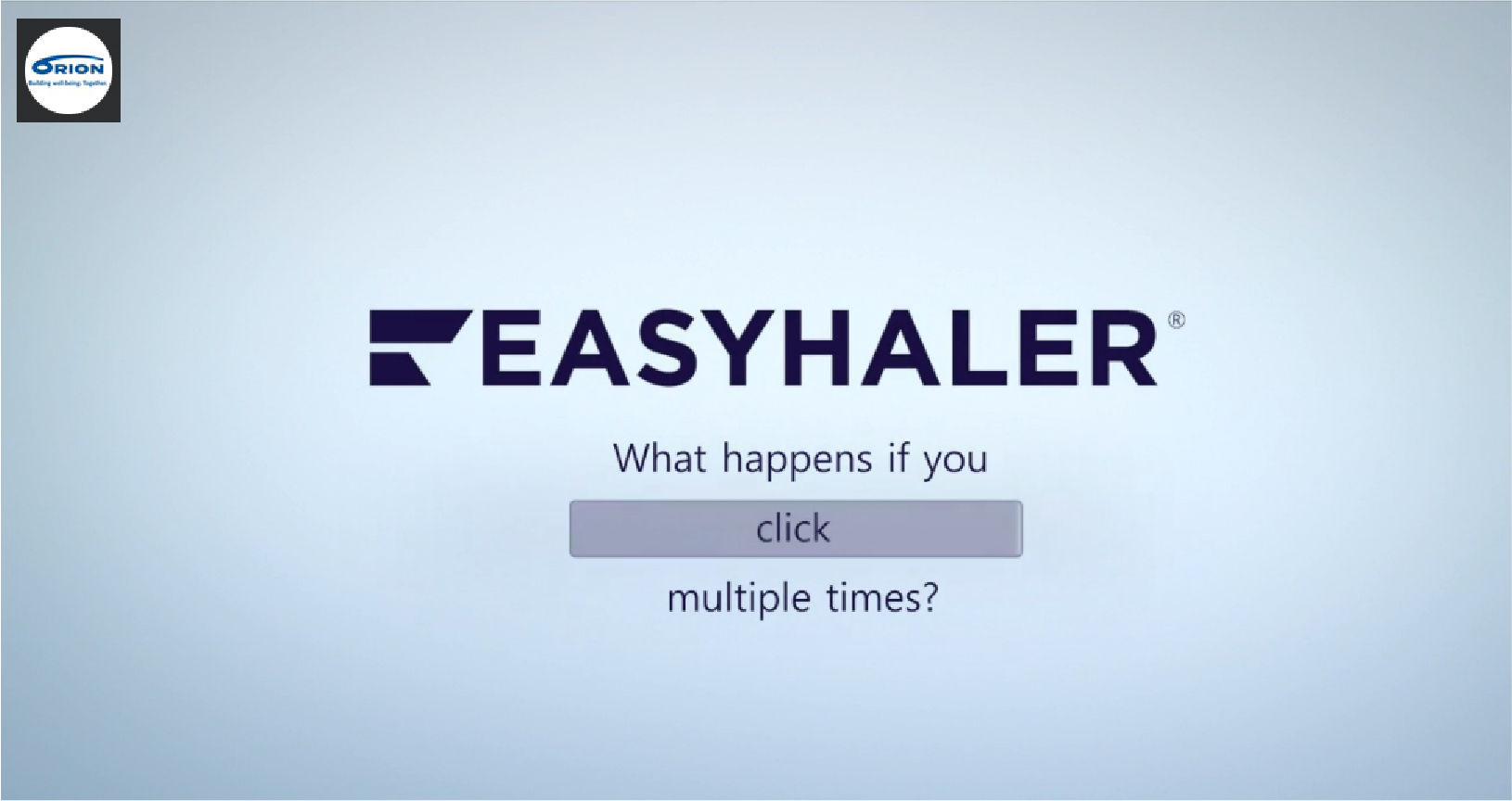 Video: Easyhaler<sup>®</sup>: When you click more than once